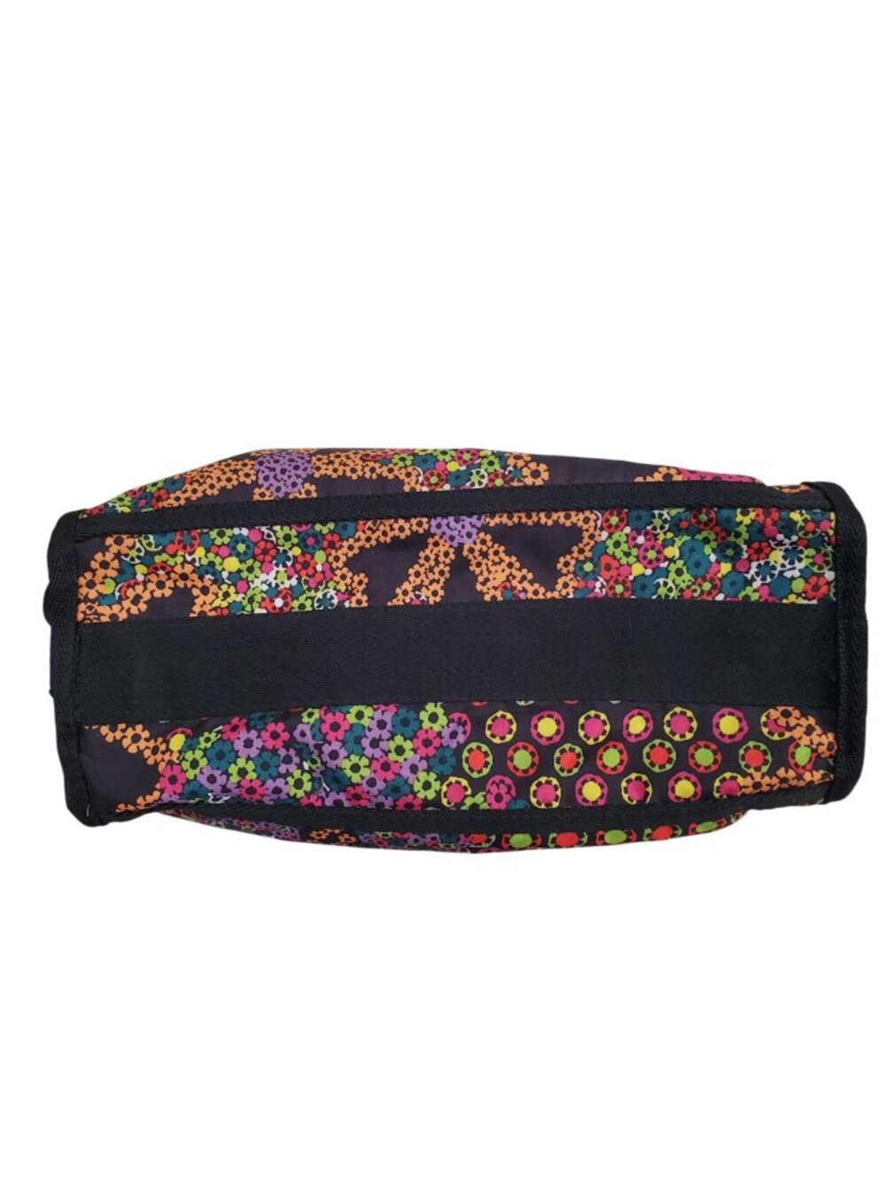 Multicolor Floral Nylon Crossbody Shoulder Bag Adjustable Strap Lightweight Boho - Picture 8 of 12